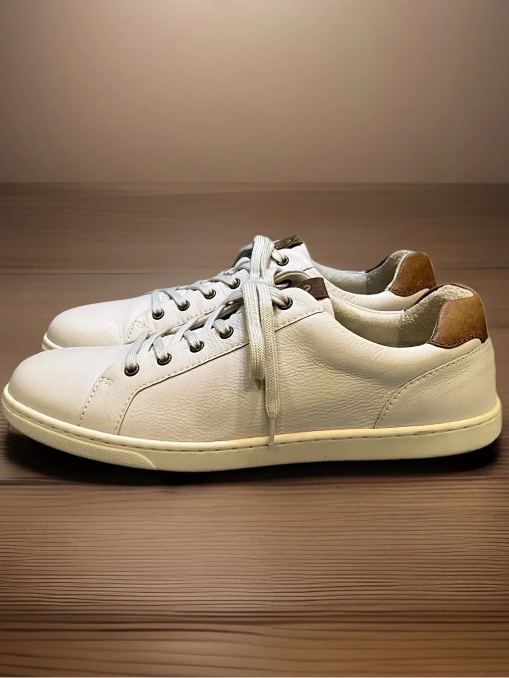 Born Ashram II Men’s Handcrafted Leather Sneakers In Bone Color Sz. 10.5M - NEW - Picture 5 of 12